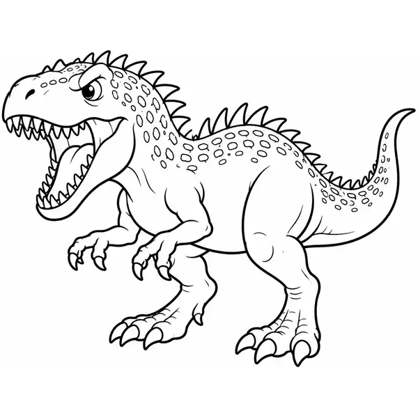 Indominus Rex de Jurassic World para colorear
