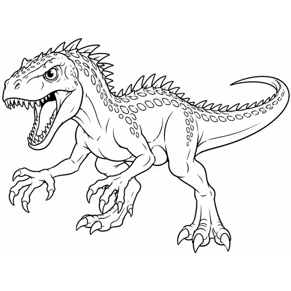 Indoraptor de Jurassic World para colorear