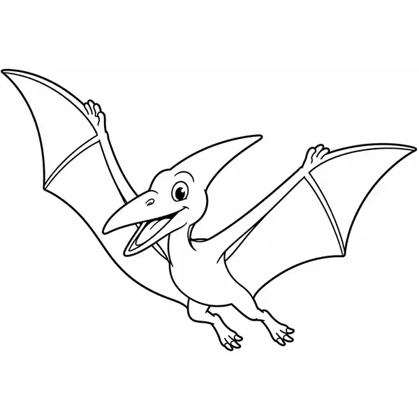 Pteranodon de Jurassic World para colorear