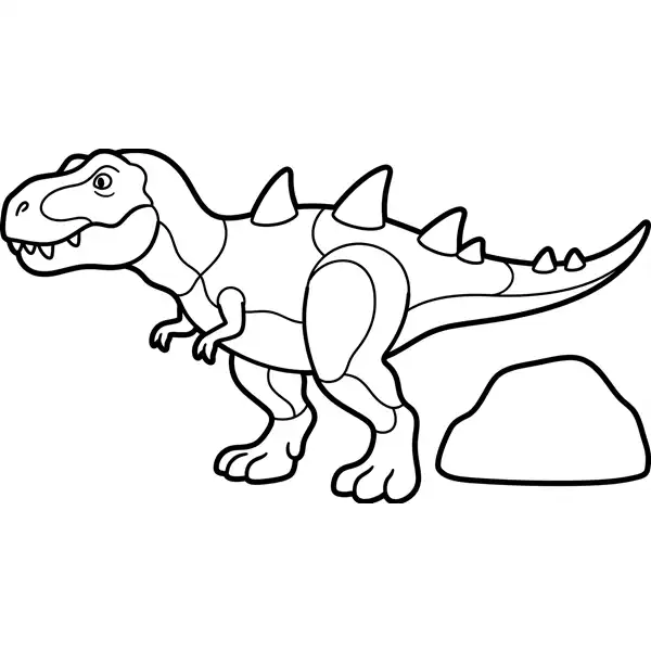 Indominus Rex, híbrido ficticio de Jurassic World para colorear