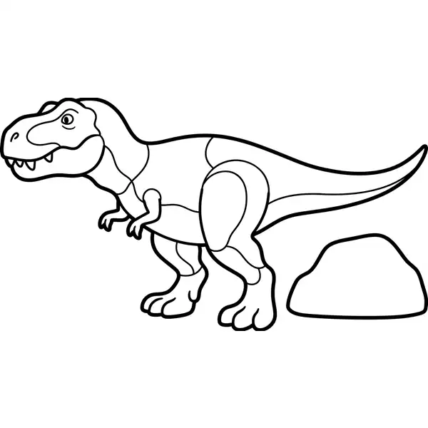 T-Rex inspirado en Jurassic World para colorear