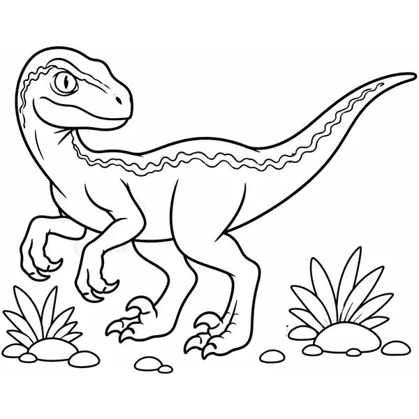 Velociraptor Blue de Jurassic World para colorear
